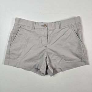 Gap Chino Shorts Womens 0 Gray Twill Casual Summer Bermuda Classic Pocket